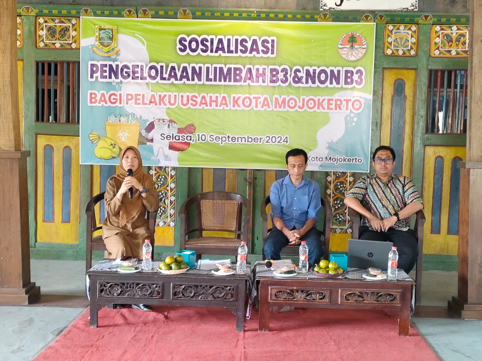 Sosialisasi Pengelolaan Limbah B3 dan Limbah Non B3 Oleh DLH Kota Mojokerto dan PT DESI