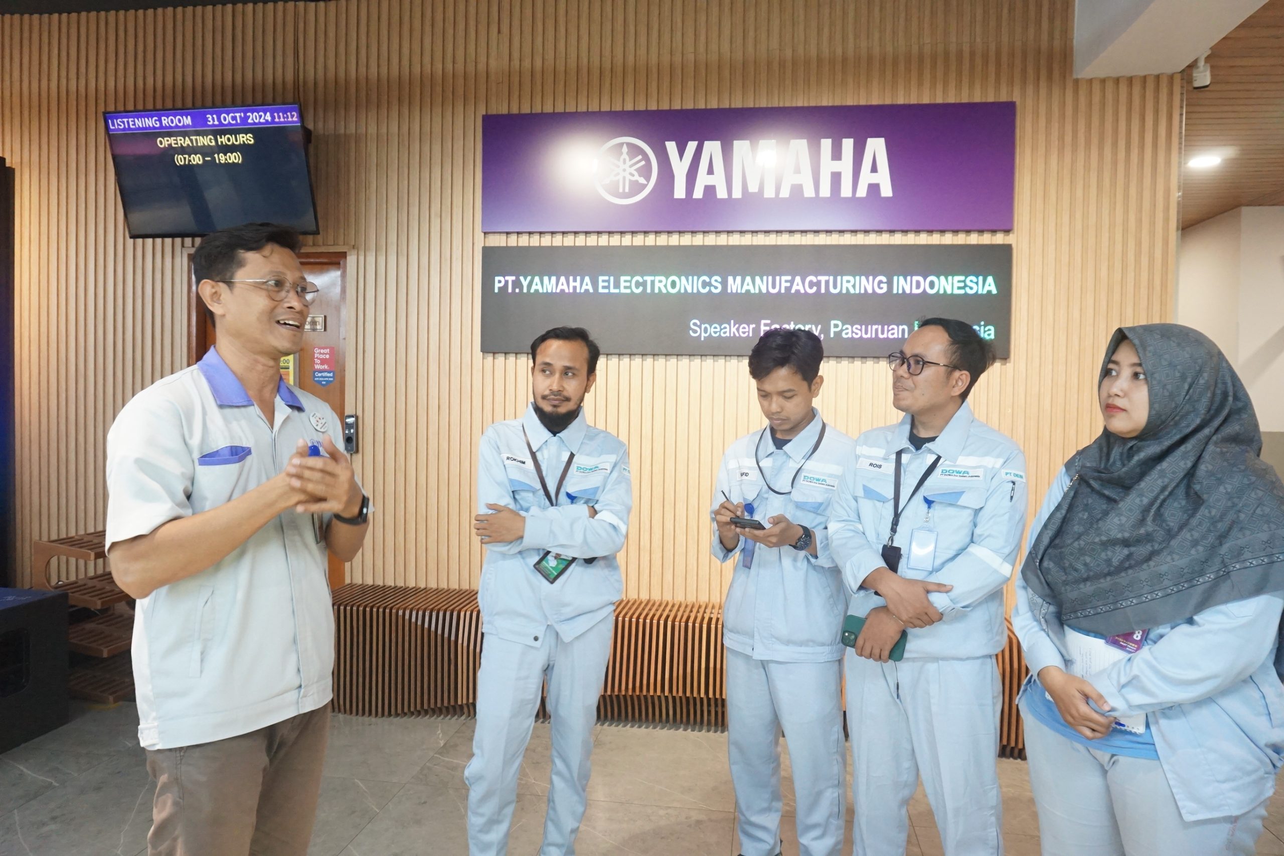 Kunjungan Kerja PT DOWA ke Yamaha Musik Indonesia di Pasuruan: Meningkatkan Efisiensi dengan Metode 5S