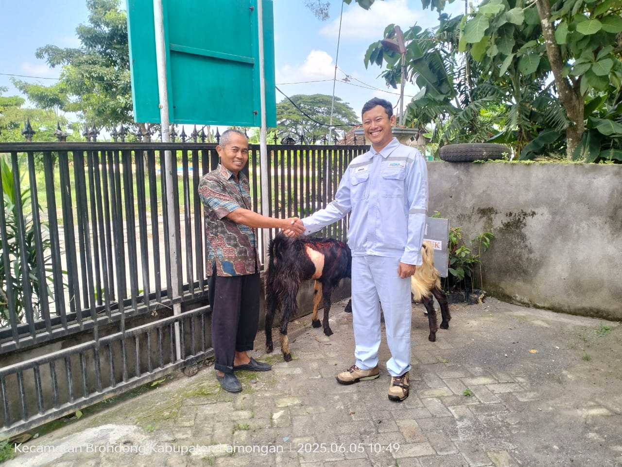 PT DOWA Eco System Indonesia Salurkan 26 Ekor Kambing Kurban ke 5 Desa dalam Program CSR Iduladha 2025