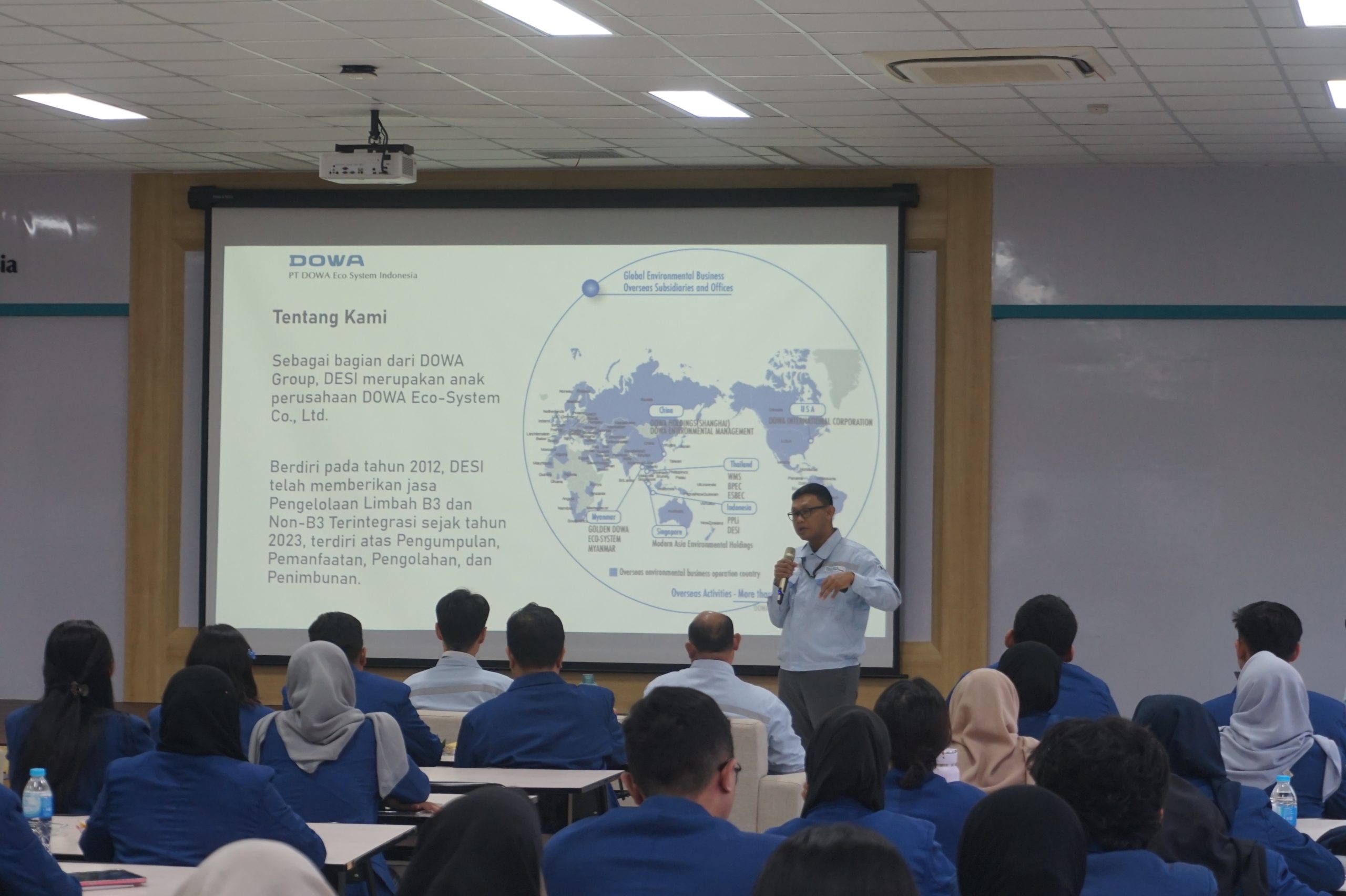 Kunjungan Akademik Mahasiswa Teknik Lingkungan ITS ke PT DOWA Eco System Indonesia PT DESI 1