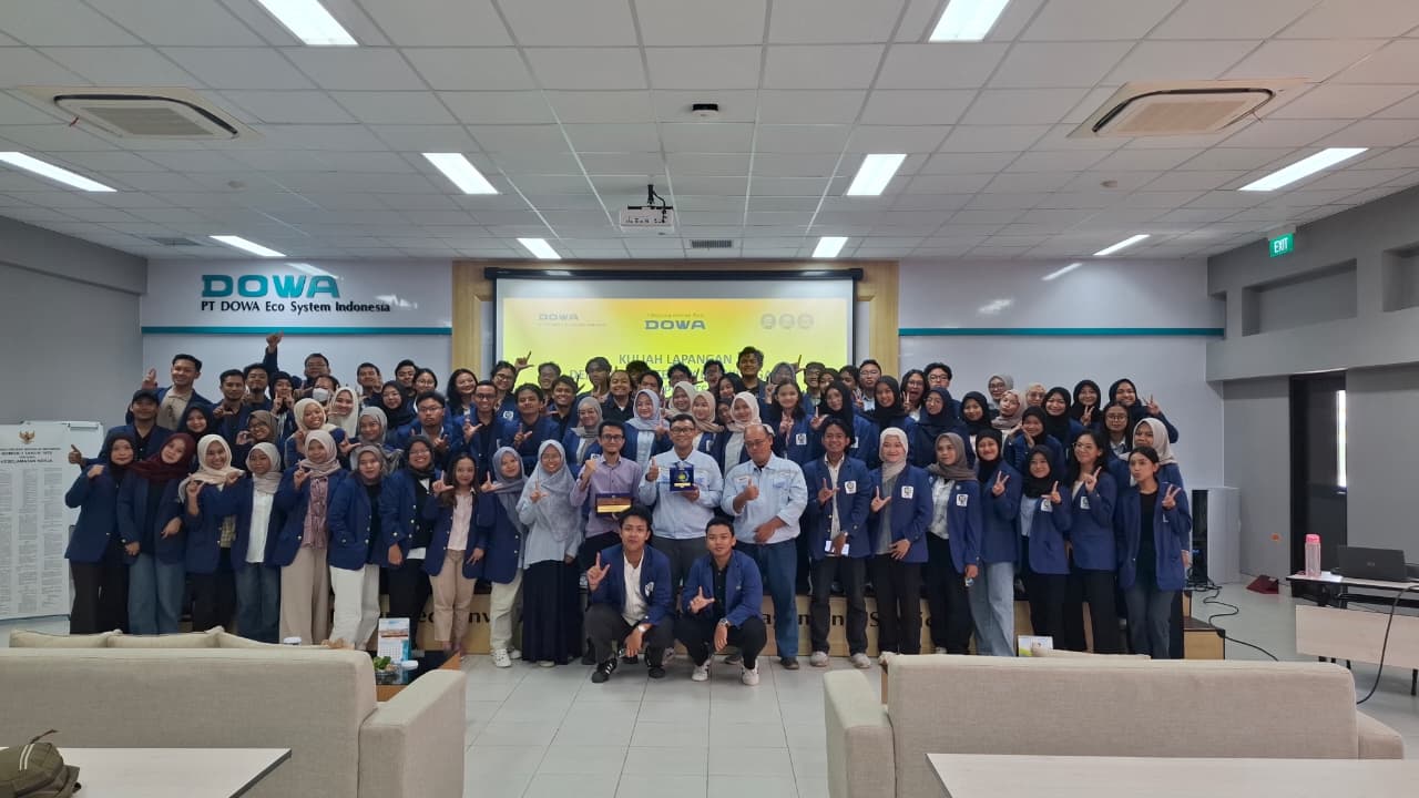 Kunjungan Akademik Mahasiswa Teknik Lingkungan ITS ke PT DOWA Eco System Indonesia (PT DESI)